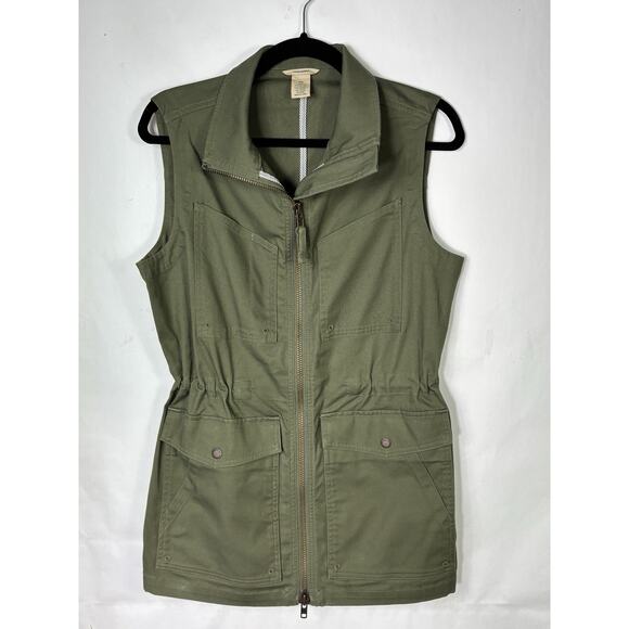 Duluth Trading Co Womens Size XS DuluthFlex Fire Hose Coolmax Vest Green Canvas - Picture 1 of 10